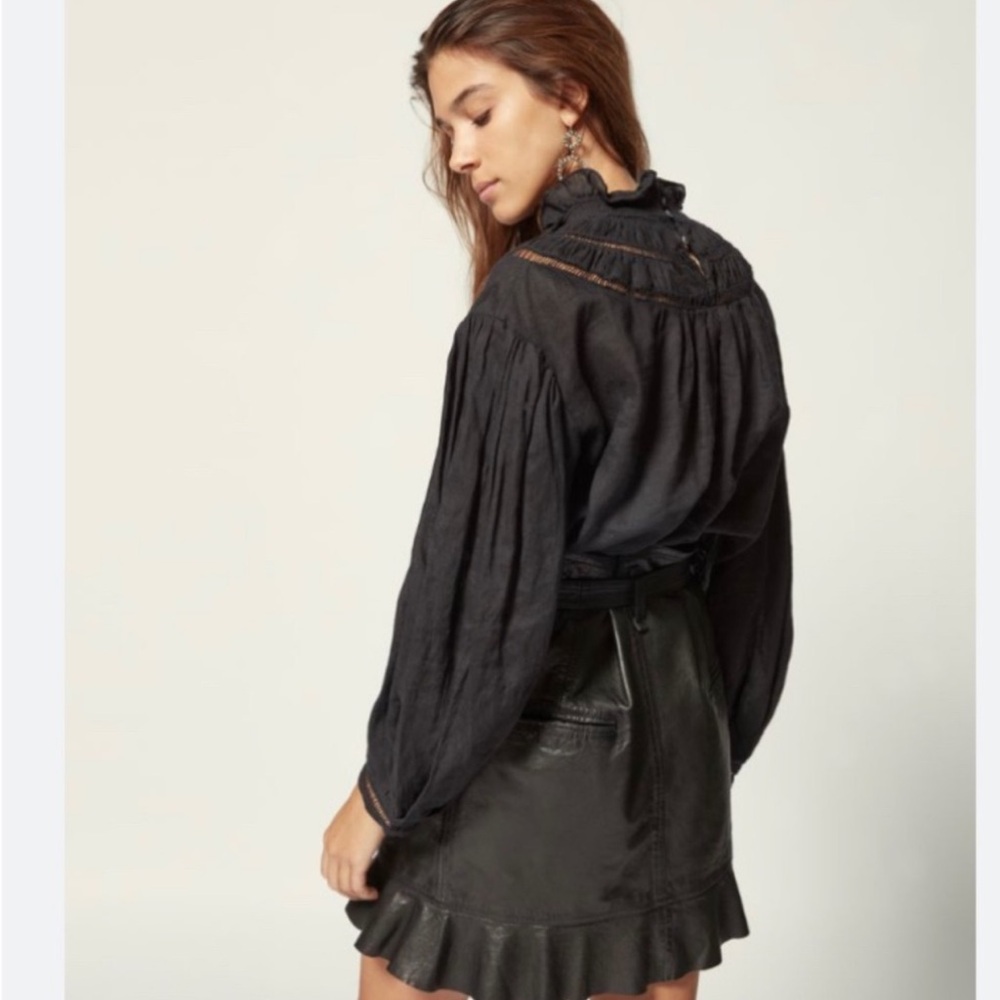 ISABEL MARANT Etoile Amalia black blouse